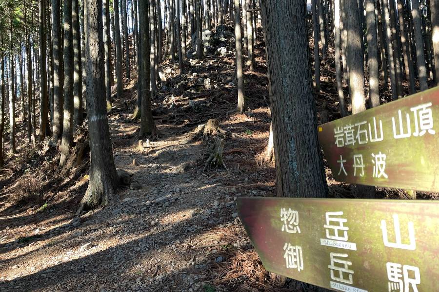 岩茸石山山頂への道